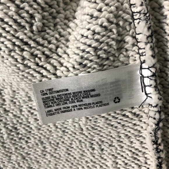 ⭐️NWOT Gap 100% Cotton Grey Moto Jacket - Picture 10 of 12